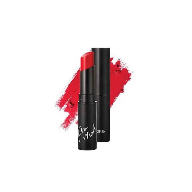Матовая губная помада Ottie Promood  Lipstick Cashmere Matte 03 Retro Deep Red купить в Украине 2