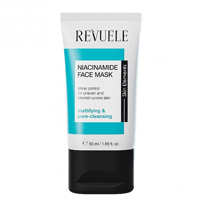 Матируюча та очищувальна маска для обличчя з ніацинамідом Revuele Niacinamide Face Mask 50 мл купити в Україні