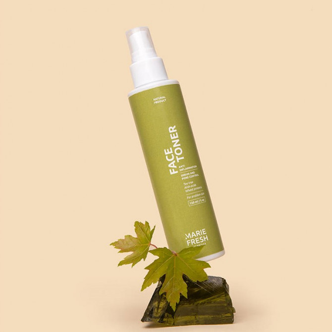 Очищаючий протизапальний тонер для проблемної шкіри Marie Fresh Cosmetics Face Toner 150 мл купити в Україні 2
