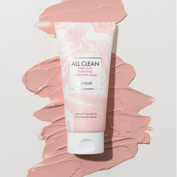 Заспокійлива глиняна маска для чутливої ​​шкіри Heimish All Clean Pink Clay Purifying Wash Off Mask 150 г купити в Україні 2