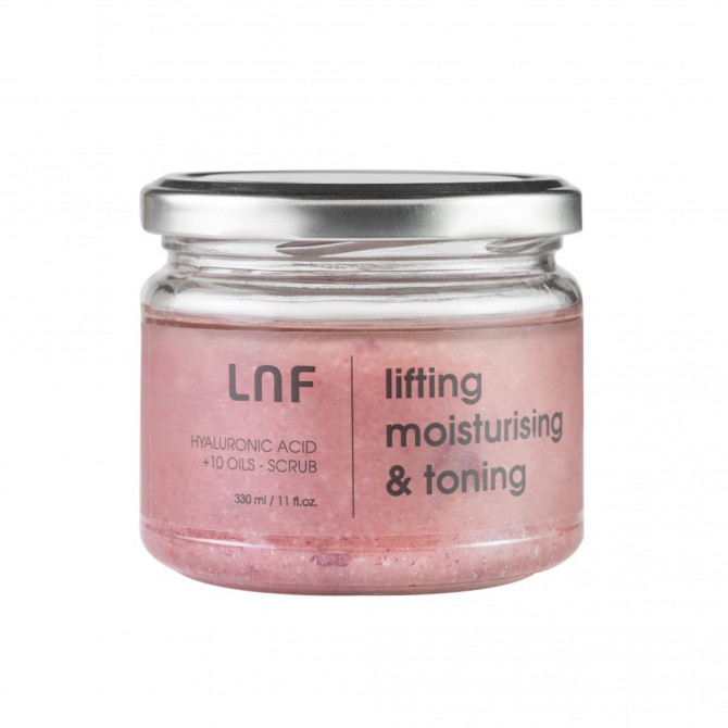 Подтягивающий солевой скраб с комплексом масел и гиалуроновой кислотой LUF Lifting Moisturizing & Toning 330 мл купить в Украине