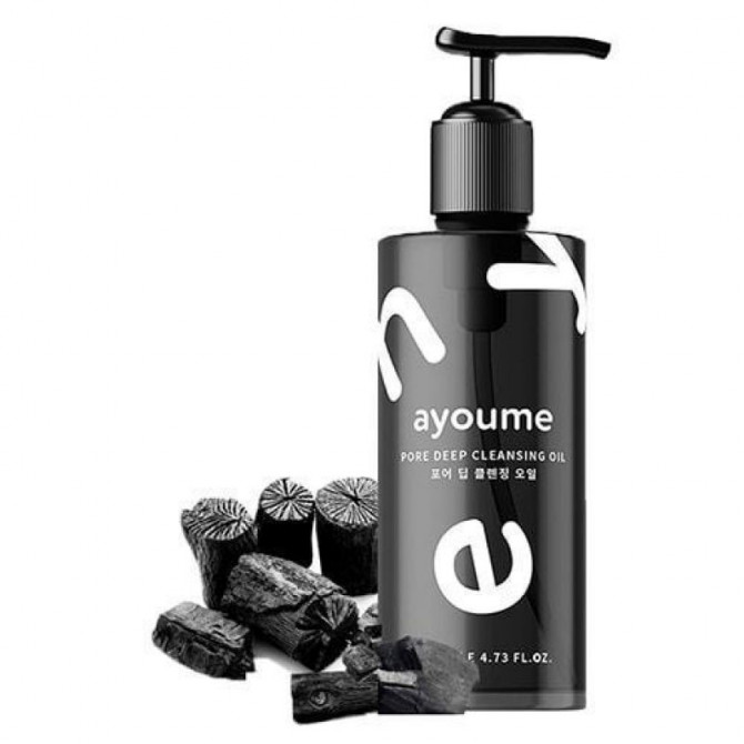 Гідрофільне масло з порошком деревного вугілля AYOUME Pore Deep Cleansing Oil 150 мл купити в Україні 2