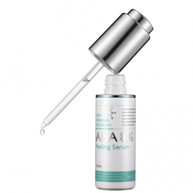 Кислотна пілінг-сироватка AHA 8% MIZON Peeling Serum 50 мл купити в Україні