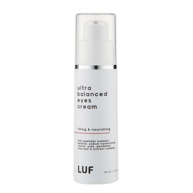 Омолоджуючий крем для повік з пептидами та гіалуроновою кислотою LUF Ultra Balanced Eyes Cream 30 мл купити в Україні