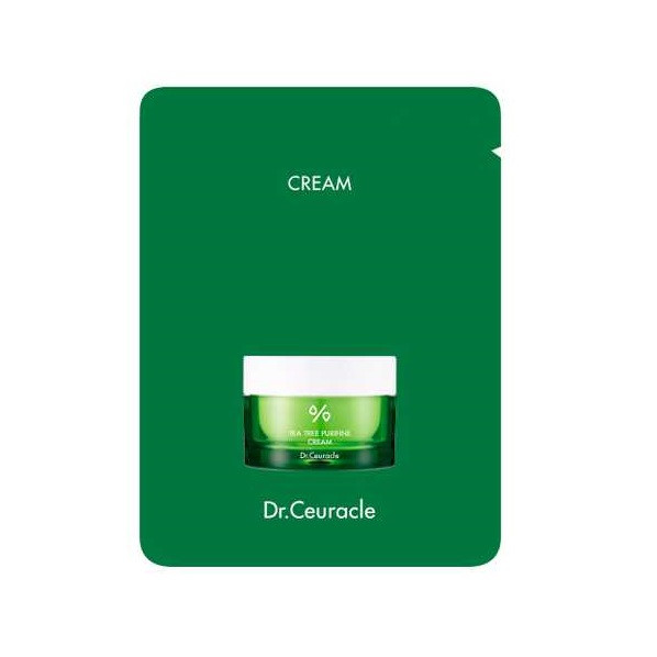 Увлажняющий крем для лица с экстрактом чайного дерева Dr. Ceuracle Tea Tree Purifine 80 Cream 2 мл купить в Украине