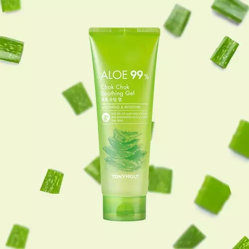 Гель алоэ для лица и тела TONYMOLY Aloe 99% Chok Chok Soothing Gel 250 мл купить в Украине 3
