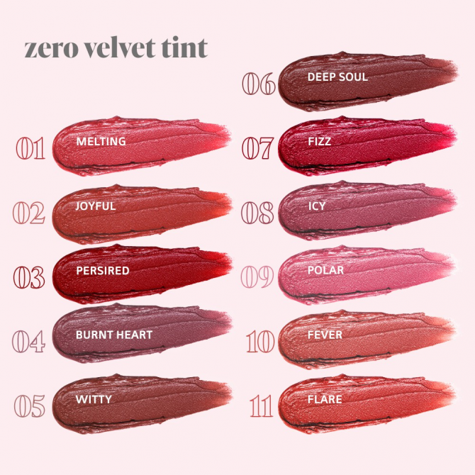 Матовый тинт для губ rom&nd Zero Velvet Tint #02 Joyful купить в Украине 3