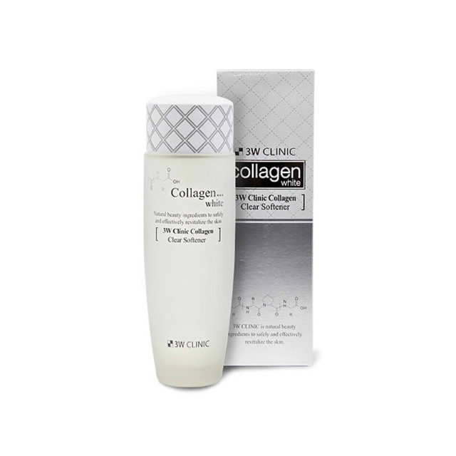 Осветляющий тонер с коллагеном, 3W CLINIC, Collagen White Clear Softener, 150 мл купить в Украине Осветляющий тонер с коллагеном, 3W CLINIC, Collagen White Clear Softener, 150 мл купить в Украине