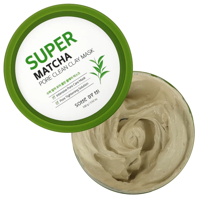Очищуюча глиняна маска з чаєм матчу SOMEBYMI Super Matcha Pore Clean Clay Mask 100 г купити в Україні 2