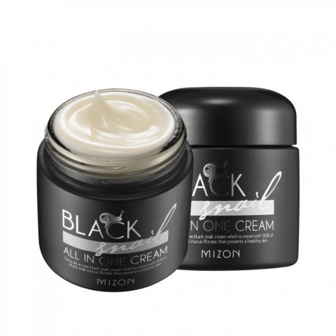 Многофункциональный крем с муцином черной улитки MIZON Black Snail All In One Cream 75 мл купить в Украине 2