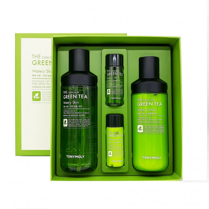 Набор уходовых средств с экстрактом зеленого чая, TONYMOLY, The Chok Chok Green Tea купить в Украине Набор уходовых средств с экстрактом зеленого чая, TONYMOLY, The Chok Chok Green Tea купить в Украине