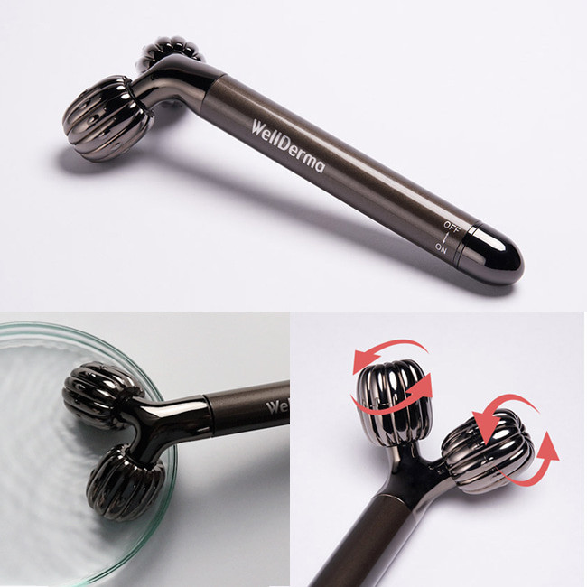 Роликовий вібромасажер для обличчя Wellderma Face Lifting Vibration Roller купити в Україні 2