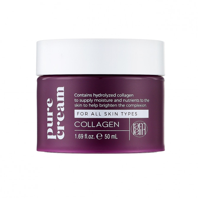 Крем для обличчя з колагеном для підвищення еластичності шкіри Lamelin Collagen Pure Cream 50 мл купити в Україні