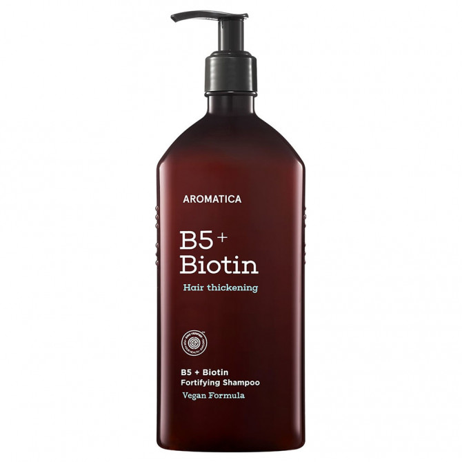Укрепляющий шампунь с витамином В5 и биотином, AROMATICA, B5+Biotin Fortifying Shampoo, 400 мл купить в Украине Укрепляющий шампунь с витамином В5 и биотином, AROMATICA, B5+Biotin Fortifying Shampoo, 400 мл купить в Украине