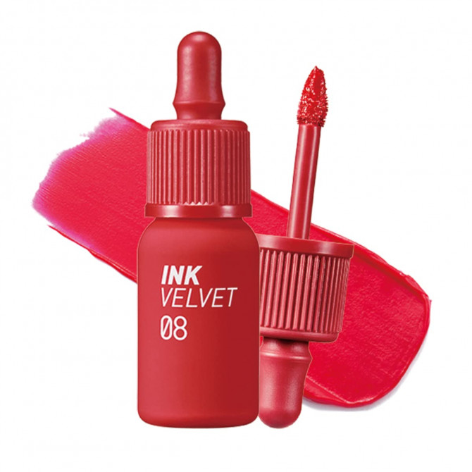 Матовий Тінт для губ Peripera New Ink The Velvet # 08 Sellout Red купити в Україні