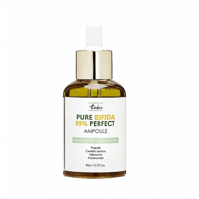 Зміцнююча сироватка з біфідобактеріями Thinkco Pure Bifida 99% Perfect Ampoule 80 мл купити в Україні 2
