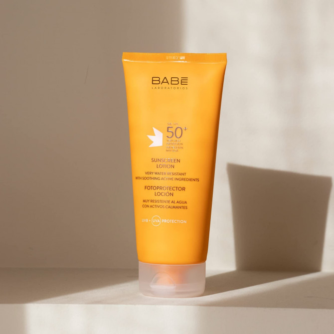 Солнцезащитный лосьон для тела с высокой степенью защиты SPF 50+ Babe Laboratorios Sunscreen Lotion 200 мл купить в Украине 2