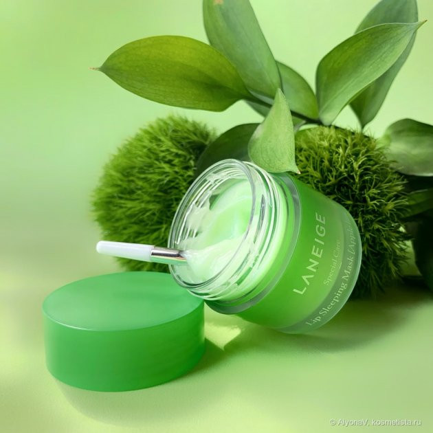 Нічна маска для губ що відновлює з ароматом яблука LANEIGE Lip Sleeping Mask Apple Lime 20 мл купити в Україні 2