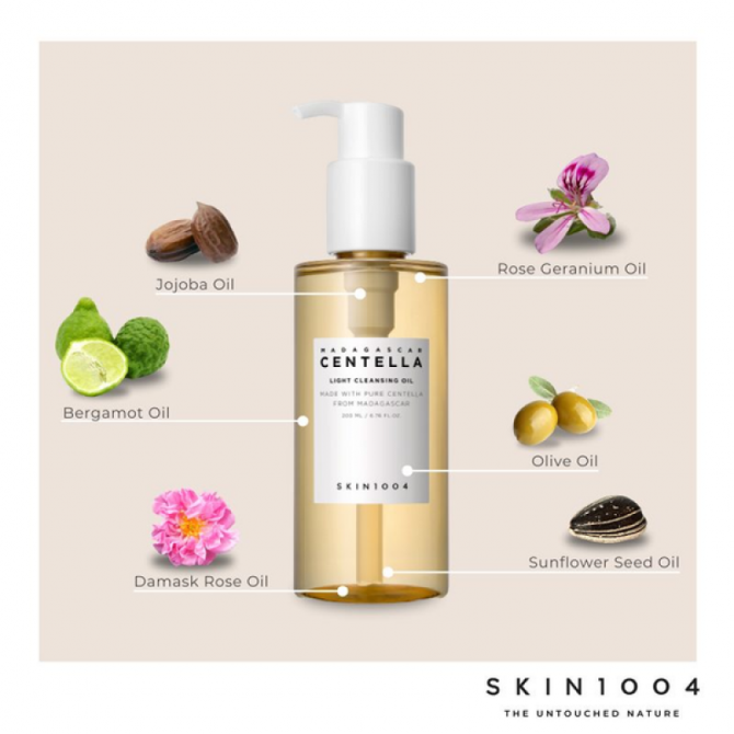 Гидрофильное масло с экстрактом мадагаскарской центеллы SKIN1004 Madagascar Centella Light Cleansing Oil 30 мл купить в Украине 2