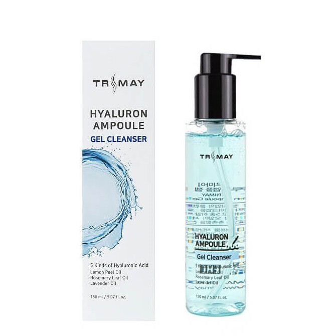 Мягкий очищающий гель с гиалуроновой кислотой, Trimay, Hyaluron Ampoule Gel Cleanser, 150 мл купить в Украине Мягкий очищающий гель с гиалуроновой кислотой, Trimay, Hyaluron Ampoule Gel Cleanser, 150 мл купить в Украине