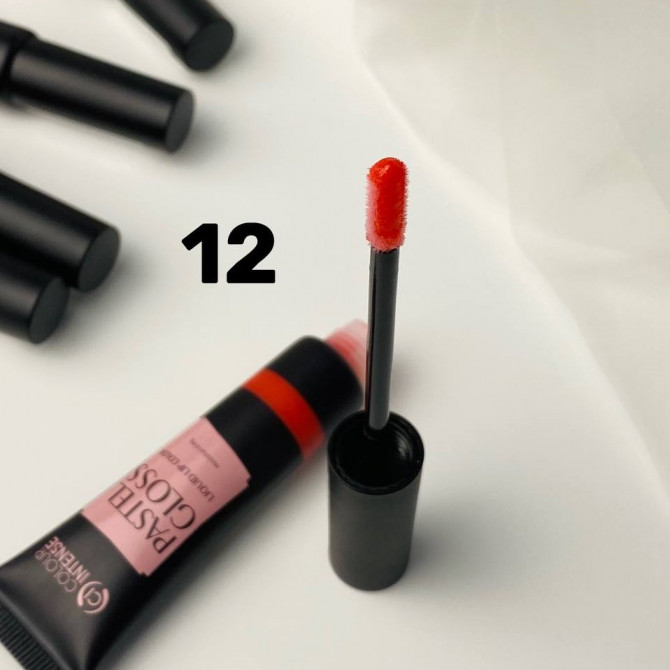 Блиск для губ холодно-рожевий 12 Colour Intense Pastel Gloss 12 Dusty Rose 12 мл купити в Україні 4