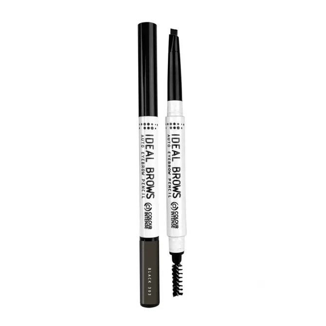 Карандаш для бровей с щеточкой черный Colour Intense Ideal Brows Auto Eyebrow Pencil 303 Black 1 г купить в Украине