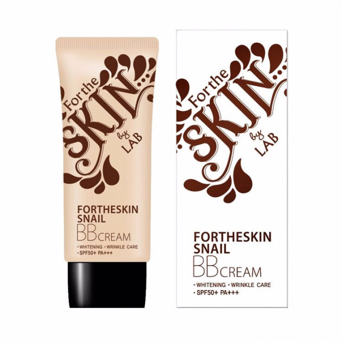 Тональный BB крем с муцином улитки Fortheskin Snail BB Cream SPF 50+ PA+++ 50 мл купить в Украине