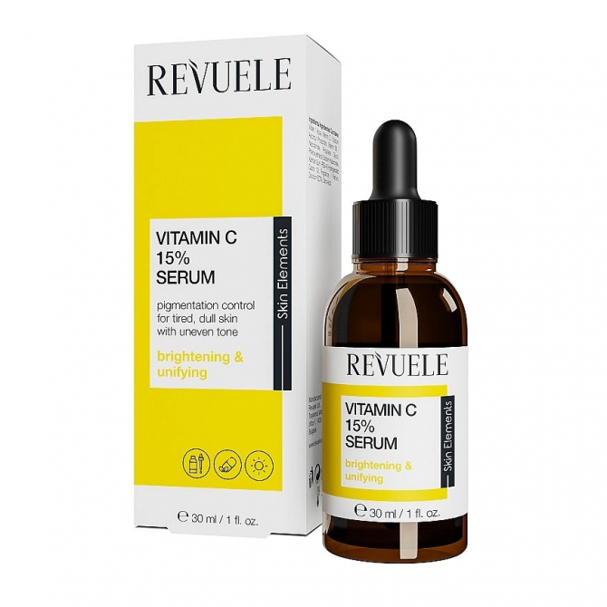 Осветляющая сыворотка для лица с витамином C Revuele Vitamin C 15% Serum 25 мл купить в Украине 2