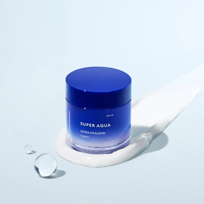 Интенсивно увлажняющий крем с гиалуроновой кислотой MISSHA Super Aqua Ultra Hyalron Cream 70 мл купить в Украине 2