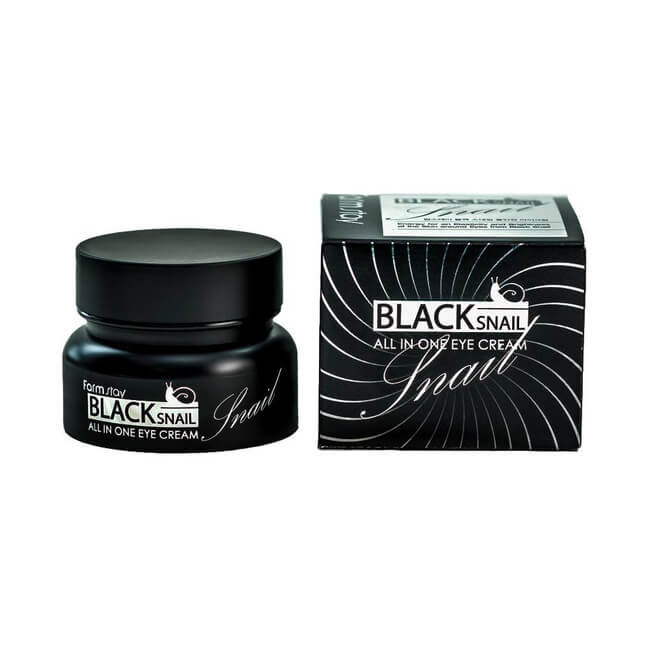 Многофункциональный крем для век с муцином черной улитки, FarmStay, Black Snail All In One Eye Cream, 50 мл купить в Украине Многофункциональный крем для век с муцином черной улитки, FarmStay, Black Snail All In One Eye Cream, 50 мл купить в Украине