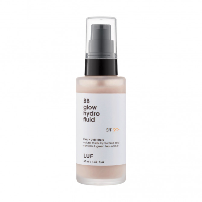 ВВ флюїд для вирівнювання тону та сяйва шкіри LUF BB Glow Hydro Fluid SPF 20+ 50 мл купити в Україні
