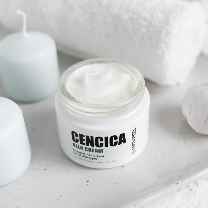 Восстанавливающий крем с экстрактом центеллы MEDI-PEEL Cencica Alla Cream 50 мл купить в Украине 4