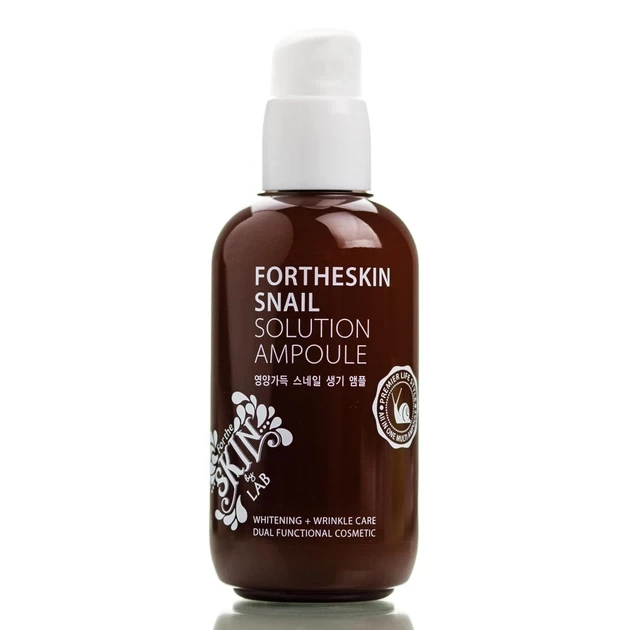 Сироватка що відновлює для обличчя з муцином равлика Fortheskin Snail Solution Ampoule 100 мл купити в Україні 2