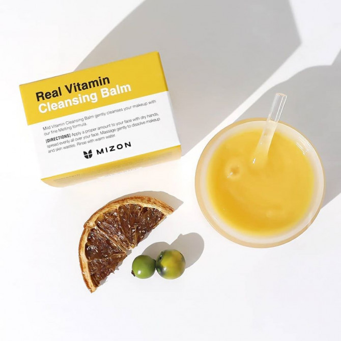 Очищуючий вітамінний бальзам MIZON Real Vitamin Cleansing Balm 100 мл купити в Україні 3