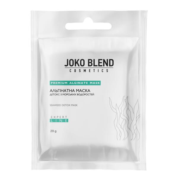 Альгинатная детокс маска с морскими водорослями Joko Blend Cosmetics Premium Alginate Mask Seaweed Detox Mask 20 г купить в Украине