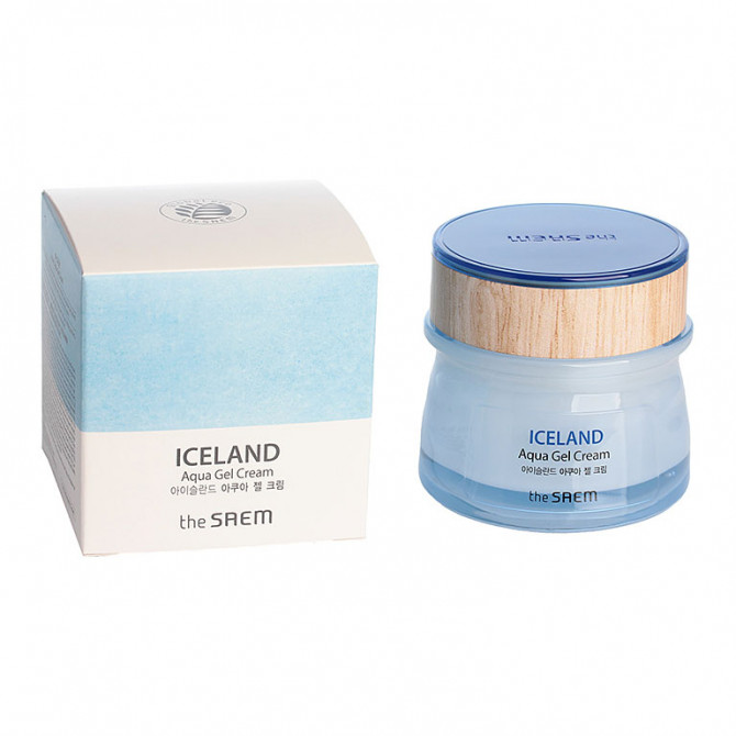 Увлажняющий крем-гель на основе ледниковой воды Исландии, The SAEM, Iceland Aqua Gel Cream, 60 мл купить в Украине Увлажняющий крем-гель на основе ледниковой воды Исландии, The SAEM, Iceland Aqua Gel Cream, 60 мл купить в Украине