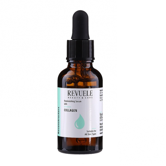 Сироватка що відновлює з колагеном Revuele Replenishing Serum With Collagen 30 мл купити в Україні 3