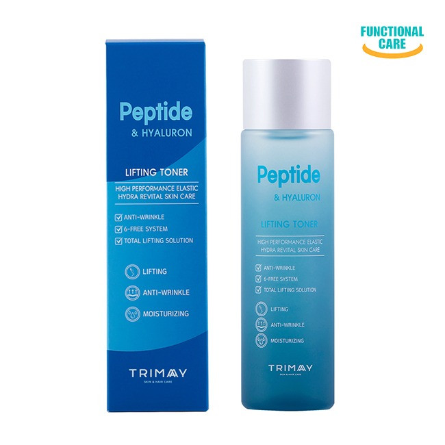 Лифтинг тонер с пептидами и гиалуроновой кислотой, Trimay, Peptide & Hyaluron Lifting Toner, 210 мл купить в Украине Лифтинг тонер с пептидами и гиалуроновой кислотой, Trimay, Peptide & Hyaluron Lifting Toner, 210 мл купить в Украине