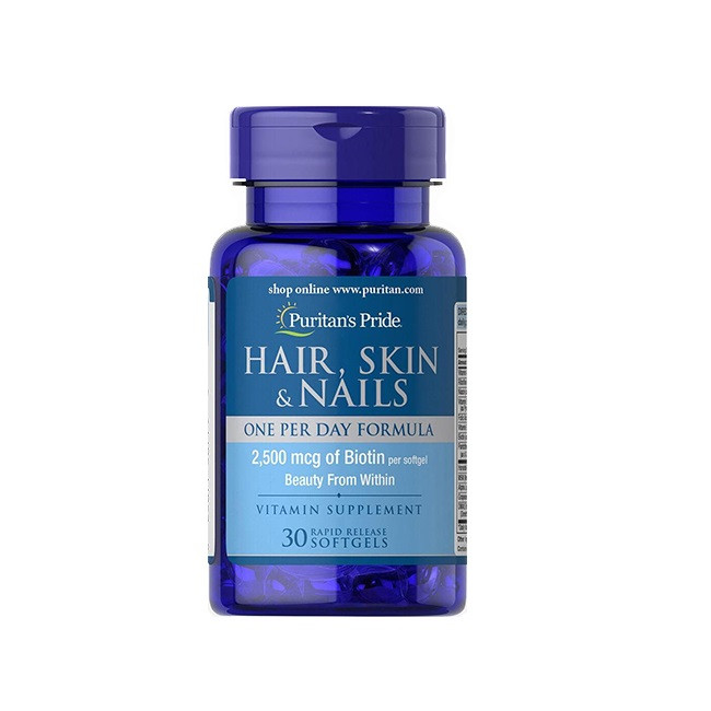 Комплекс для волос кожи и ногтей Puritan's Pride Hair Skin & Nails One Per Day Formula 30 капсул купить в Украине
