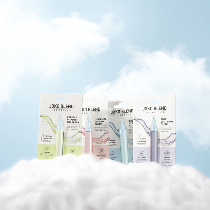 Зволожуючий філер для волосся з гіалуроновою кислотою Joko Blend Cosmetics Intense Hydration Filler 10 мл купити в Україні 3