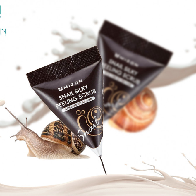Пілінг-скраб з муцином равлика MIZON Snail Silky Peeling Scrub 7 г купити в Україні 3