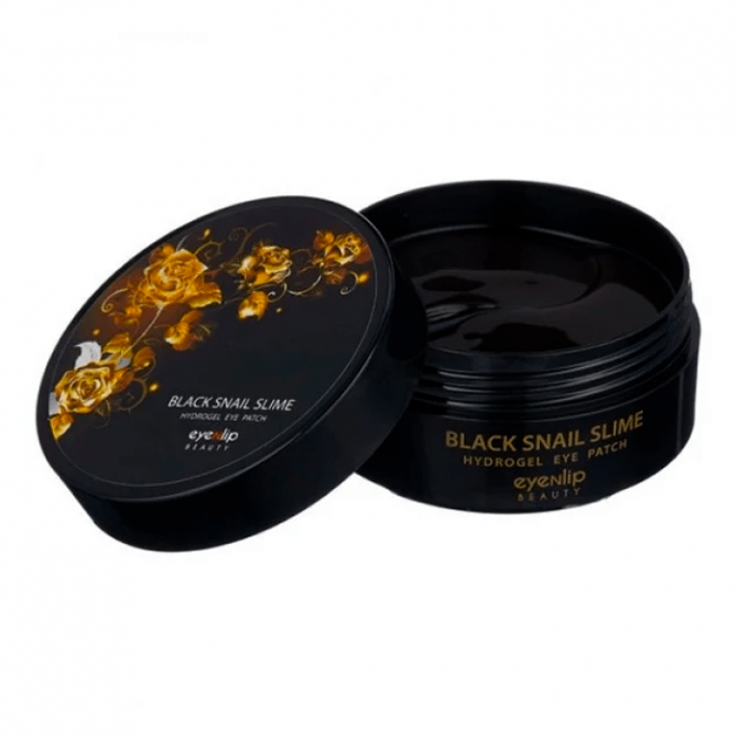Гідрогелеві патчі з муцином чорного равлика EYENLIP Black Snail Slime Hydrogel Eye Patch 60 патчів купити в Україні