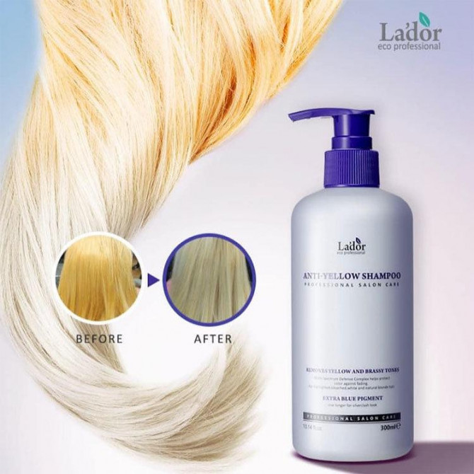 Шампунь против желтизны волос Lador Anti-Yellow Shampoo 300 мл купить в Украине 4