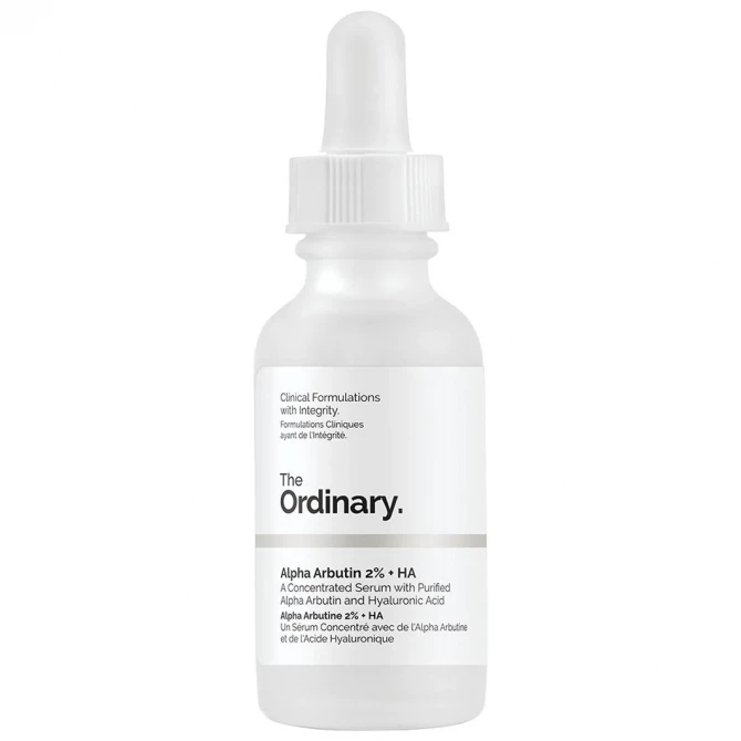 Освітлююча сироватка з альфа арбутином 2% і гіалуроновою кислотою The Ordinary Alpha Arbutin 2% + HA 30 мл купити в Україні