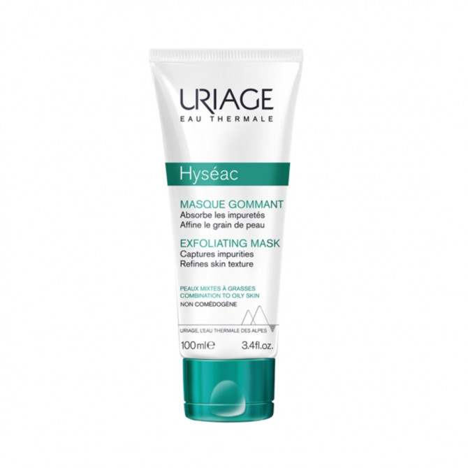 М'яка відлущуюча маска для жирної та комбінованої шкіри URIAGE Hyséac Exfoliating Mask 100 мл купити в Україні