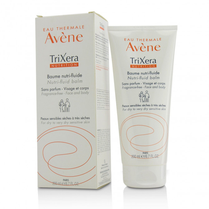Поживний бальзам для обличчя та тіла для дуже сухої шкіри Avene Trixera Nutrition Nutri-Fluid Balm 200 мл купити в Україні