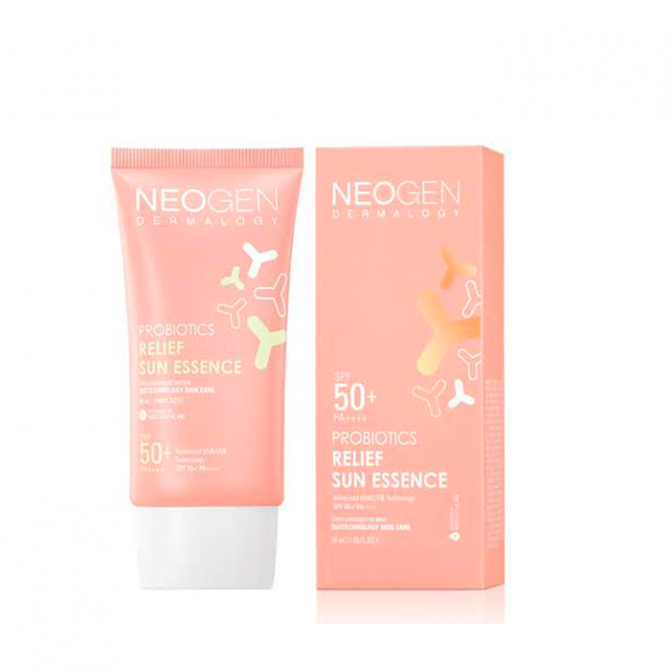 Солнцезащитная эссенция с пробиотиками, Neogen, Probiotics Relief Sun Essence, SPF 50+/PA++++, 50 мл купить в Украине Солнцезащитная эссенция с пробиотиками, Neogen, Probiotics Relief Sun Essence, SPF 50+/PA++++, 50 мл купить в Украине