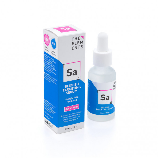 Сыворотка для уменьшения признаков постакне The Elements Blemish-Targeting Serum 30 мл купить в Украине 2