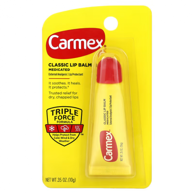 Класичний лікувальний бальзам для губ Carmex Classic Lip Balm Medicated 10 г купити в Україні 2
