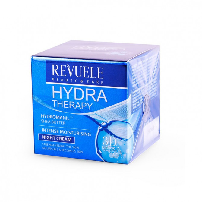Інтенсивно зволожуючий нічний крем для обличчя Revuele Hydra Therapy Intense Moisturising Night Cream 50 мл купити в Україні 2
